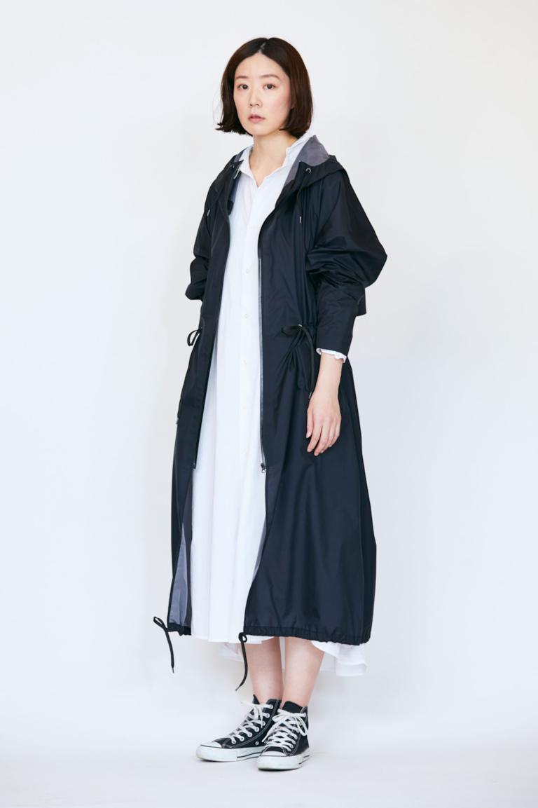MATSU 02 - 街着やビジネスシーンに合わせやすい、ロング丈のレインコート